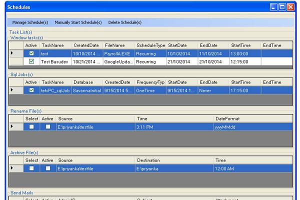Window Task Scheduler Windows App