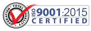 ISO 9001:2015 certified badge — SJM Softech quality management certification