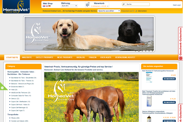 Homeovet E-Commerce