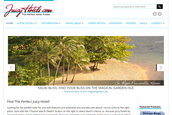 Juicy Hotels E-Commerce